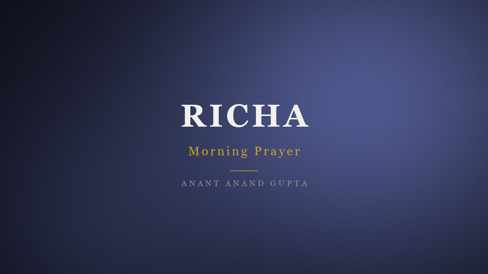 morning prayer